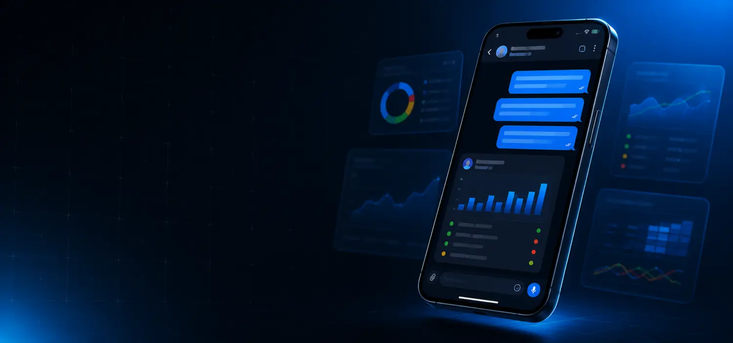 GMO-OS AI-assisted Google marketing workspace on a mobile interface